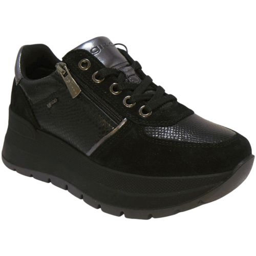 Sneakers basse PLATFORM IGI;CO CAMOSCIO E PELLE NERA 6675200 - IgI&CO - Modalova