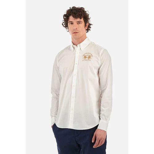 Camicia a maniche lunghe CCMC01-PP003-00001 OPTIC WHITE - La martina - Modalova