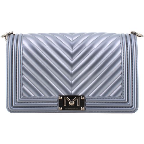 Borsa a tracolla tracollina SHOULDERBAG FLAT M GUN METAL BRUSH CDF - Marc Ellis - Modalova