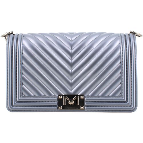 Borsa a tracolla tracollina SHOULDERBAG FLAT S GUN METAL BRUSH CDF - Marc Ellis - Modalova