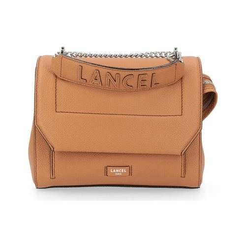 Borsa Borsa Lancel Ninon M Flap Bag in pelle color cammello - Lancel Paris 1876 - Modalova