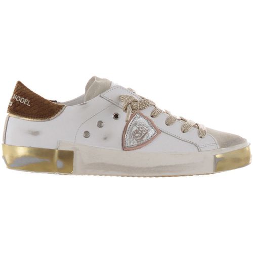 Sneakers Sneaker paris x low in pelle e camoscio - Philippe Model - Modalova