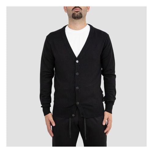 Felpa Cardigan con patch logo - John Richmond - Modalova