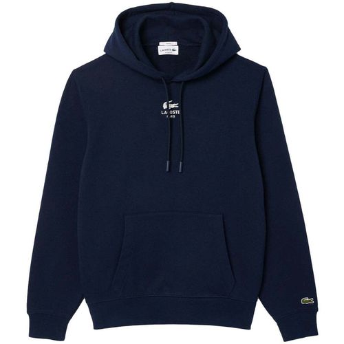 Felpa Graphic Print Hoodie Midnight - Lacoste - Modalova