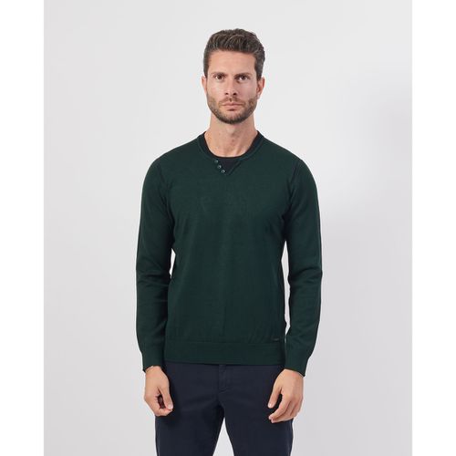 Maglione Maglione uomo Settemezzo girocollo con bottoni - Sette/Mezzo - Modalova