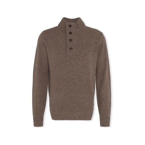 Maglione Patch Half Zip Knit - Dark Stone - Barbour - Modalova