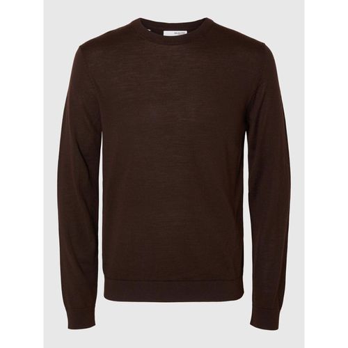 Maglione 16094647 MERINO CREW-CHOCOLATE TORTE - Selected - Modalova