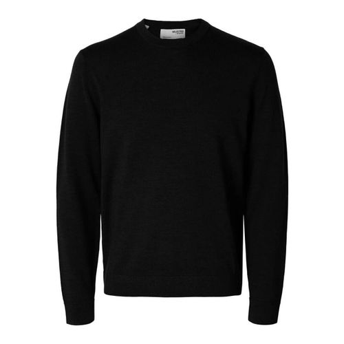 Maglione 16094647 MERINO CREW-BLACK - Selected - Modalova