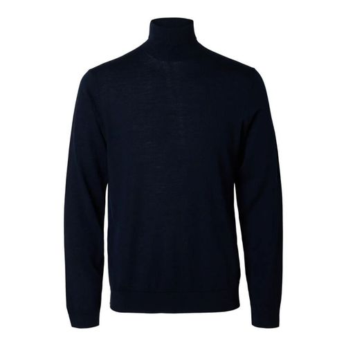 Maglione 16094653 MERINO ROLL NECK-NAVY BLAZER - Selected - Modalova