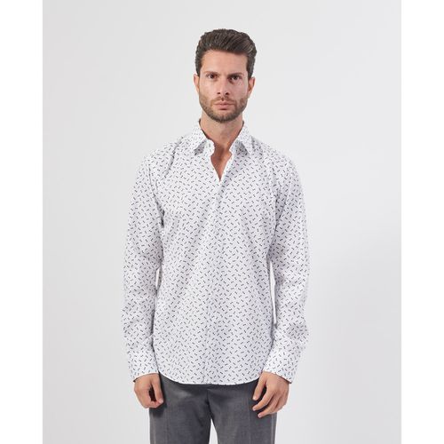 Camicia a maniche lunghe Camicia elasticizzata in cotone da uomo - Boss - Modalova