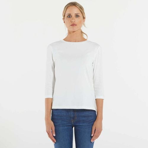 T-shirts a maniche lunghe t-shirt a barchetta in jersey - Max mara - Modalova