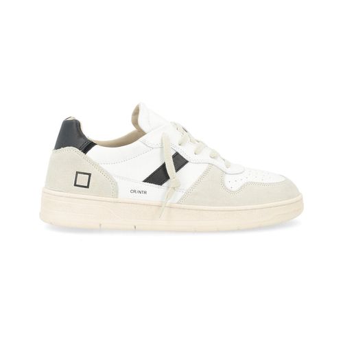 Sneakers Sneaker Court 2.0 in pelle e suede bianca e nera - Date - Modalova