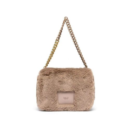 Borsa Borsa Mini In Faux Fur Taupe Gray - Replay - Modalova