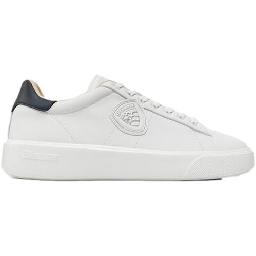 Sneakers F4BUCK01/LEA Sneaker Uomo Stringate White/Navy - Blauer - Modalova