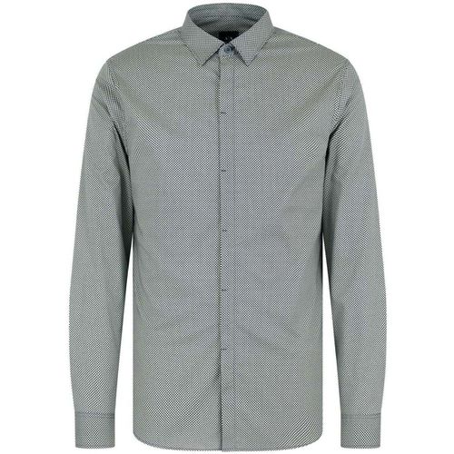 Camicia a maniche lunghe Fantasia Bottoni A Scomparsa - Emporio armani - Modalova