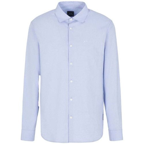 Camicia a maniche lunghe Micro Fantasia - Emporio armani - Modalova