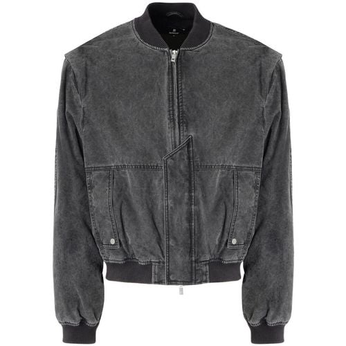 Giacche Bomber in cotone nero lavato - Represent - Modalova