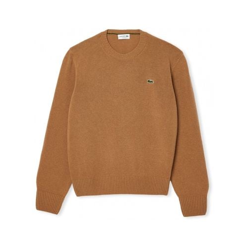 Maglione Carded Wool Crew Neck Sweater - Marron - Lacoste - Modalova