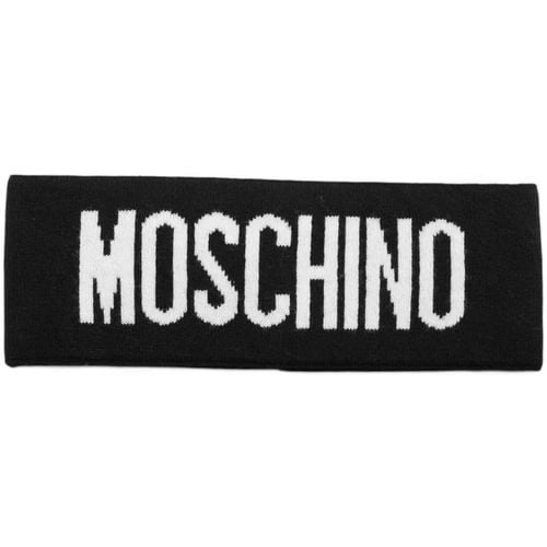 Accessori per capelli fascia logata nera - Moschino - Modalova