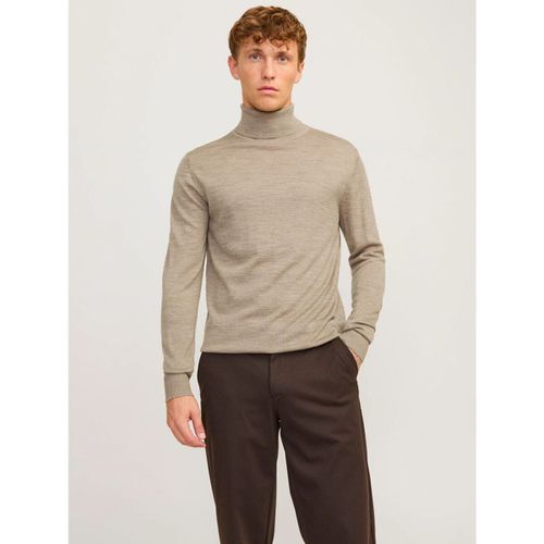 Maglione 12216829 MERINO ROLL NECK-GREIGE - Jack & jones - Modalova