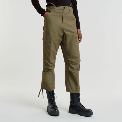 Pantaloni D25251-D714 CARGO CROPPED-B230 SHADOE OLIVE - G-star raw - Modalova