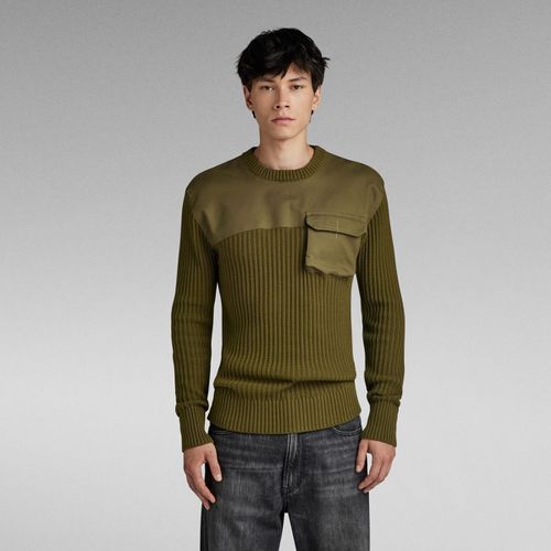 Maglione D23525-D496 ARMY KNIT-C744 DARK OLIVE - G-star raw - Modalova