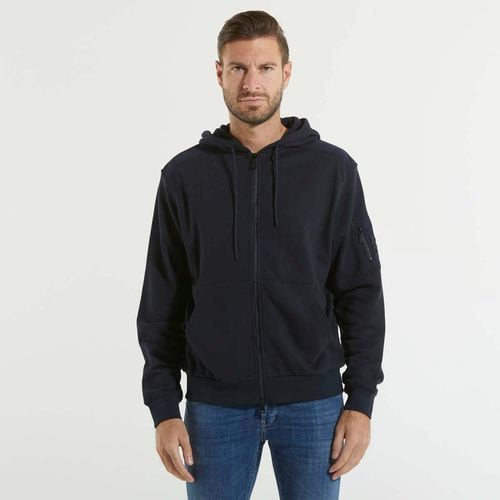 Felpa felpa con cappuccio full zip in tessuto - Add - Modalova