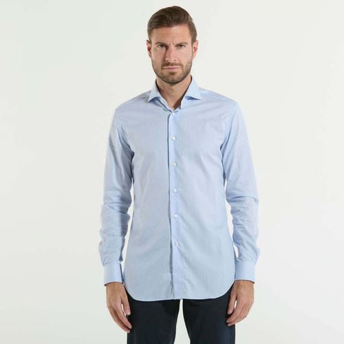 Camicia a maniche lunghe camicia classica a righe azzurra - Xacus - Modalova