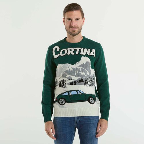 Felpa maglione Cortina car green - Mc2 Saint Barth - Modalova