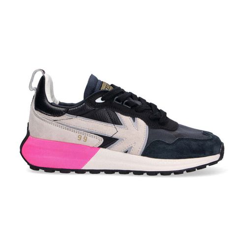 Sneakers basse sneaker in camoscio e fucsia - Kaotiko - Modalova