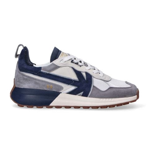 Sneakers sneaker in camoscio bianco blu - Kaotiko - Modalova