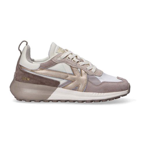 Sneakers basse sneaker in camoscio bianco oro - Kaotiko - Modalova