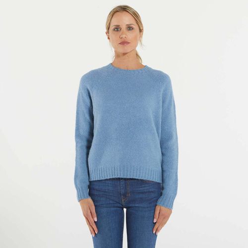 T-shirts a maniche lunghe maglia azzurra in alpaca e cotone - Max mara - Modalova