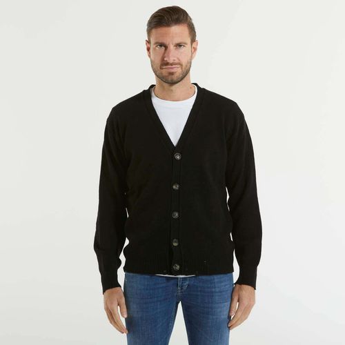 Gilet / Cardigan cardigan morbido black - Amaranto - Modalova