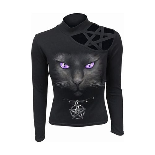 T-shirts a maniche lunghe Black Cat - Spiral - Modalova