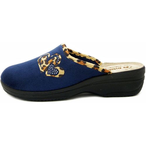 Pantofole Pantofole Donna,Tessuto, Sottopiede Pelle - LV08 - Inblu - Modalova