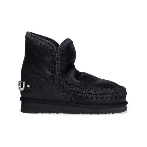 Stivali boot Eskimo strass logo pelle - Mou - Modalova