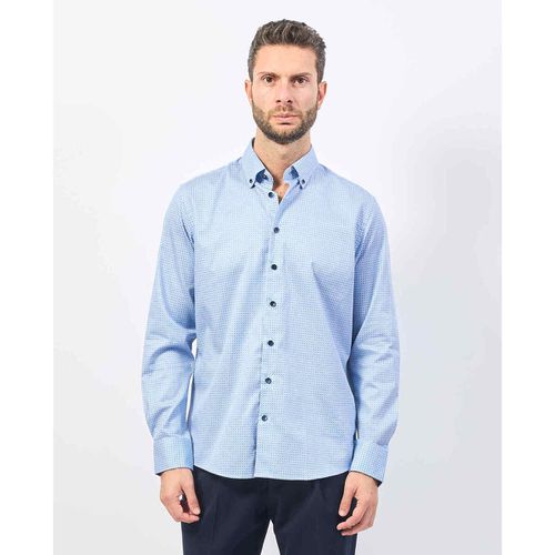 Camicia a maniche lunghe Camicia uomo con bottoni a contrasto - Bugatti - Modalova