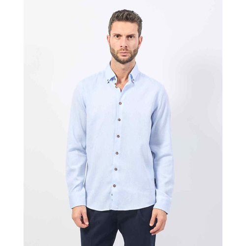 Camicia a maniche lunghe Camicia uomo con microfantasia all-over - Bugatti - Modalova