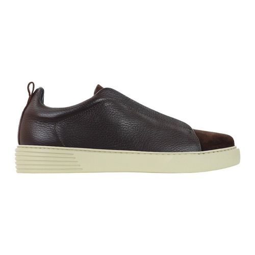 Scarpe Slip on in pelle e camoscio - Marechiaro - Modalova