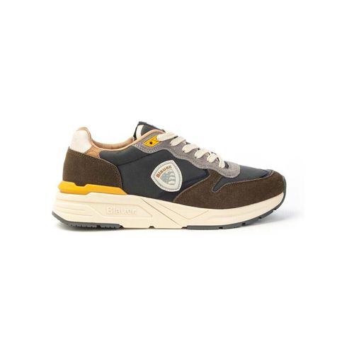 Scarpe da trekking Sneakers F4RAY02.NUS in pelle con logo laterale Uomo - Blauer - Modalova