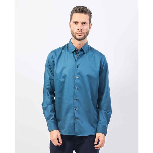 Camicia a maniche lunghe Camicia uomo effetto lucido - Bugatti - Modalova