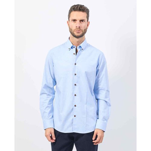 Camicia a maniche lunghe Camicia uomo con bottoni a contrasto - Bugatti - Modalova