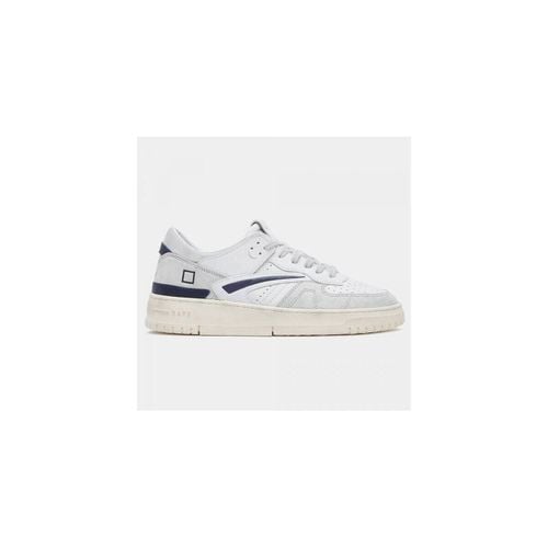 Sneakers D.A.T.E. Torneo Vintage calf white-blue uomo - Date - Modalova