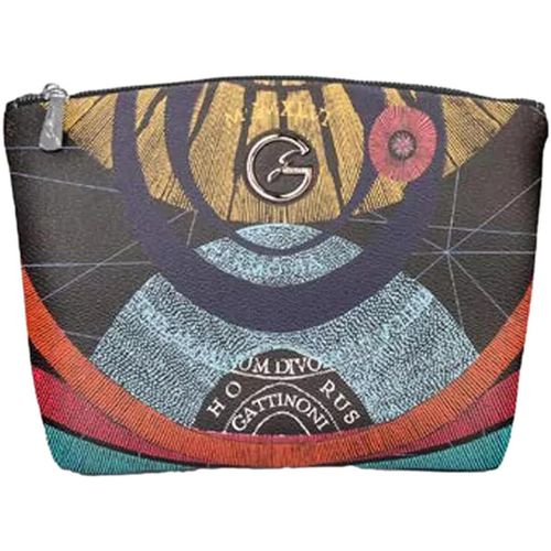 Borsa BIGPL6526WPVK01 Planetarium M Beauty Pvc Black Print - Gattinoni - Modalova