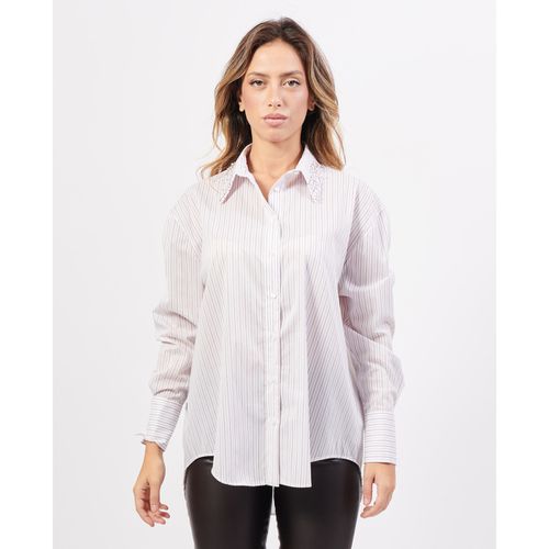 Camicia Camicia a righe con applicazioni al collo - Jijil - Modalova