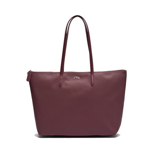 Borsa LARGE COATED CANVAS TOTE - Lacoste - Modalova