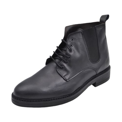 Stivali Scarpe stivale polacchino uomo anfibio lacci vera pelle nappa n - Malu Shoes - Modalova