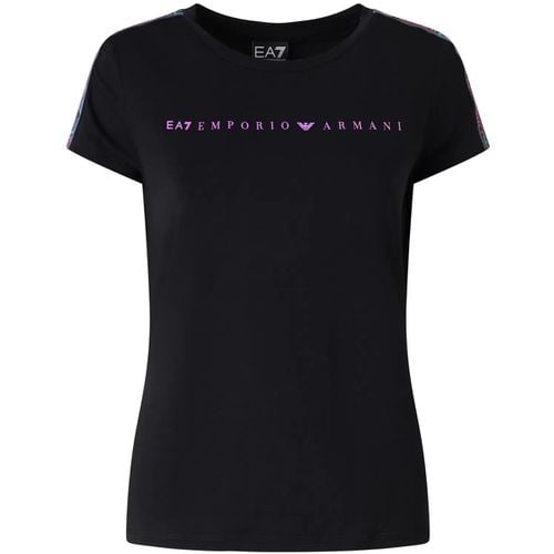 T-shirt T-shirt nera per donna - Emporio Armani EA7 - Modalova