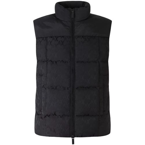 Giubbotto Gilet con logo all over per uomo - EAX - Modalova